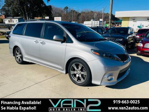 2017 Toyota Sienna for sale at Van 2 Auto Sales Inc in Siler City NC