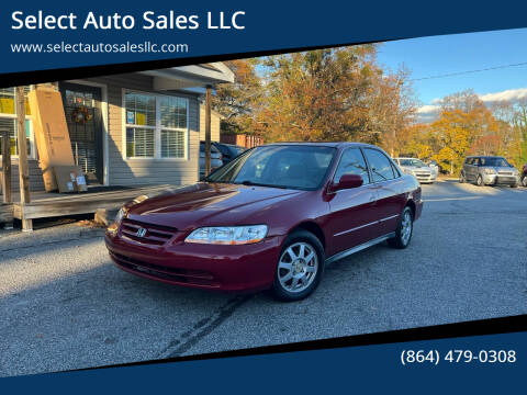 2002 Honda Accord for sale at Select Auto Sales LLC in Greer SC