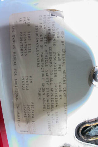 1990 GMC Sierra 1500 SLE