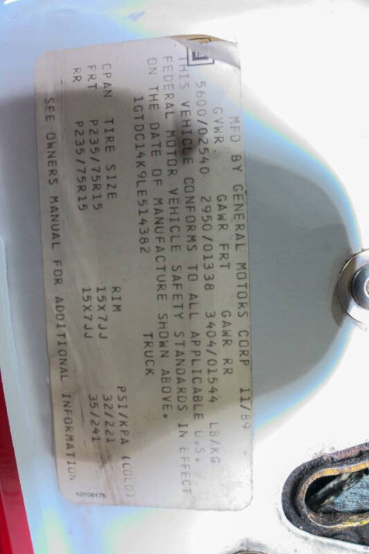 1990 GMC Sierra 1500 SLE