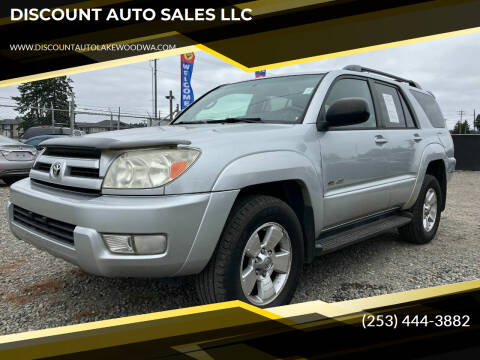 2004 Toyota 4Runner for sale at DISCOUNT AUTO SALES LLC in Spanaway WA