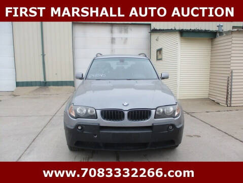 2005 BMW X3 for sale at First Marshall Auto Auction in Harvey IL