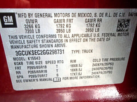 2016 Chevrolet Silverado 1500 LTZ