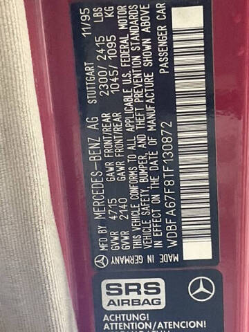 1996 Mercedes-Benz SL-Class SL 500