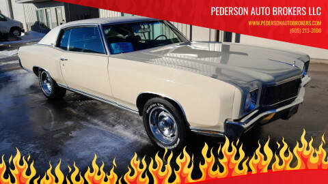 1971 Chevrolet Monte Carlo for sale at Pederson's Classics in Sioux Falls SD