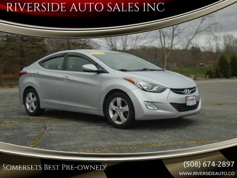 2013 Hyundai Elantra for sale at RIVERSIDE AUTO SALES INC in Somerset MA