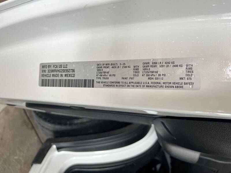 2025 RAM ProMaster