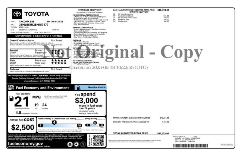 2025 Toyota Tacoma
