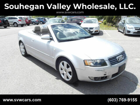 2005 Audi A4 for sale at Souhegan Valley Wholesale, LLC. in Milford NH