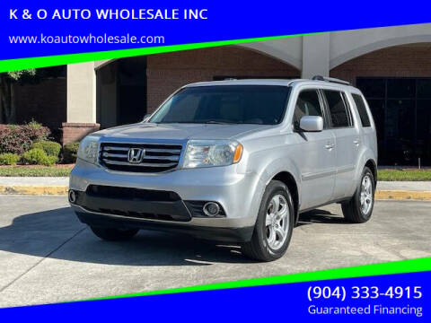2012 Honda Pilot for sale at K & O AUTO WHOLESALE INC in Jacksonville FL