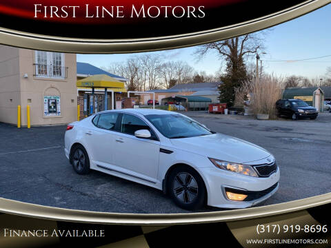 2012 Kia Optima Hybrid for sale at First Line Motors in Jamestown IN