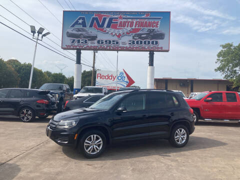2016 Volkswagen Tiguan for sale at ANF AUTO FINANCE in Houston TX
