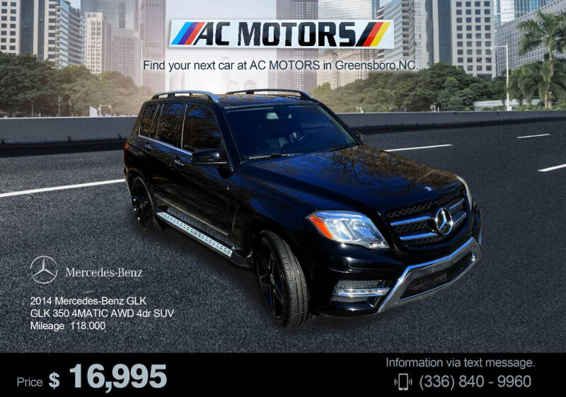 2014 Mercedes-Benz GLK for sale at AC Motors in Greensboro NC