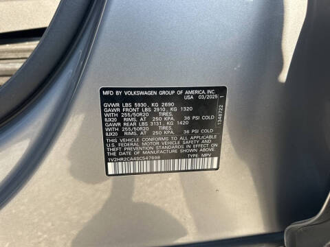 2025 Volkswagen Atlas SE 4Motion