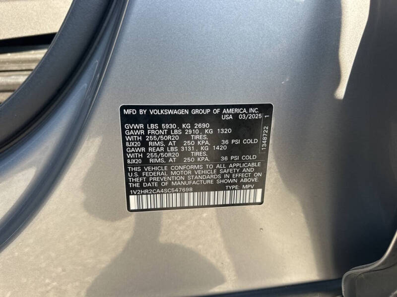 2025 Volkswagen Atlas SE 4Motion