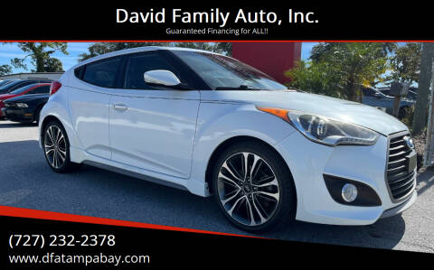 2016 Hyundai Veloster for sale at David Family Auto, Inc. in New Port Richey FL