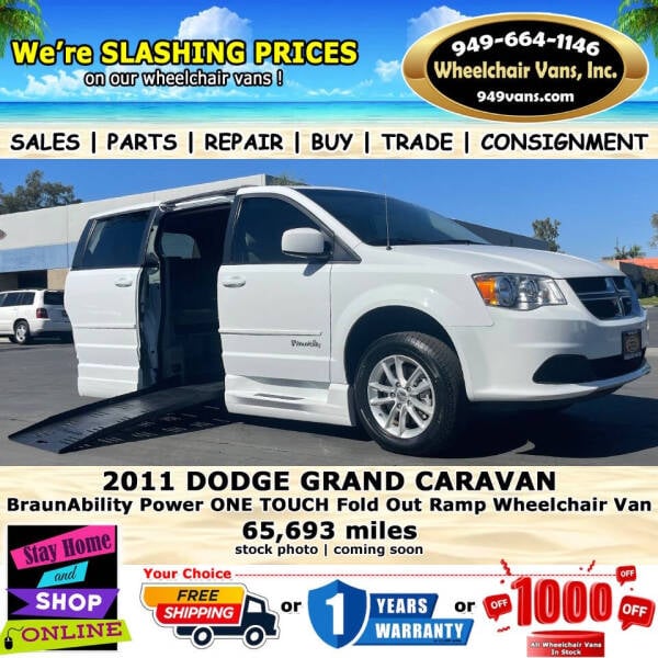 2011 Dodge Grand Caravan for sale at Wheelchair Vans Inc in Laguna Hills CA