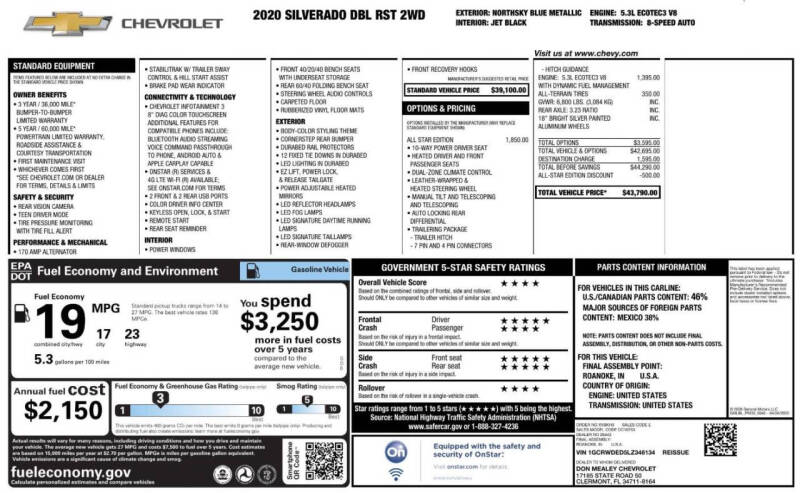 2020 Chevrolet Silverado 1500 RST