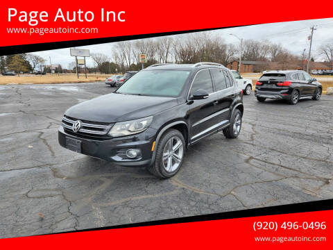 2017 Volkswagen Tiguan for sale at Page Auto Inc in Green Bay WI