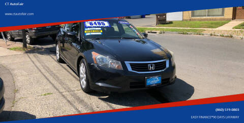 2009 Honda Accord for sale at CT AutoFair in West Hartford CT