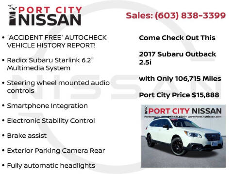 2017 Subaru Outback 2.5i