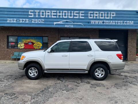 2002 Toyota Sequoia for sale at Storehouse Group in Wilson NC