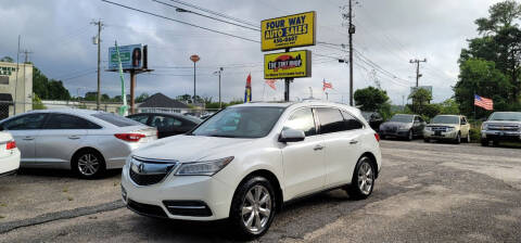 2014 Acura MDX for sale at FOUR WAY AUTO SALES in Mobile AL