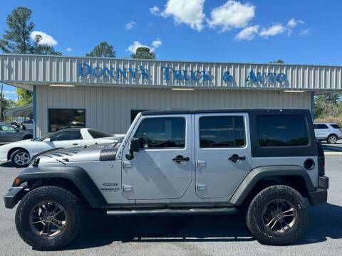 2015 Jeep Wrangler Unlimited for sale at DONNY'S TRUCK & AUTO in Turbeville SC