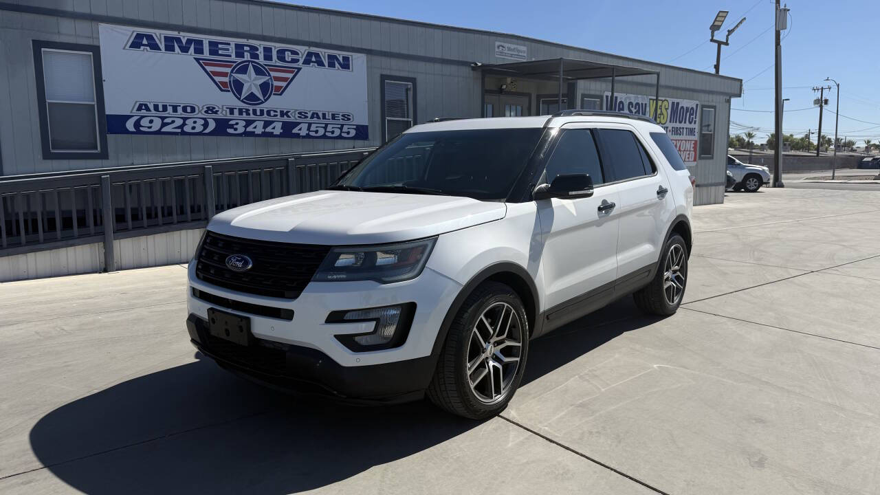 Off white 2016 Ford Explorer Sport AWD Sport 4dr SUV 2