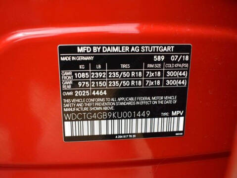 2019 Mercedes-Benz GLA GLA 250 4MATIC