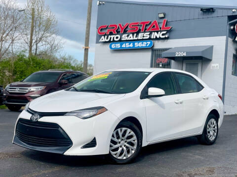 2017 Toyota Corolla for sale at Crystal Auto Sales Inc in Nashville TN