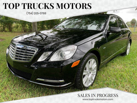 2012 Mercedes-Benz E-Class for sale at Top Trucks Motors in Pompano Beach FL