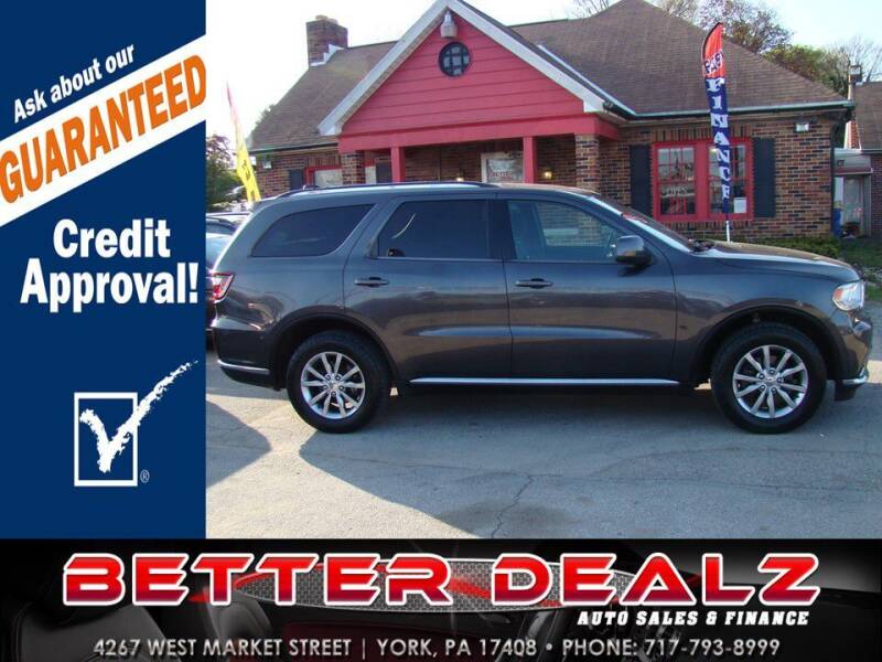 2016 Dodge Durango for sale at Better Dealz Auto Sales & Finance in York PA
