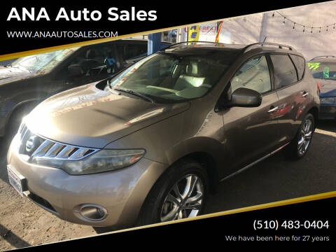 2009 Nissan Murano for sale at ANA Auto Sales in San Leandro CA