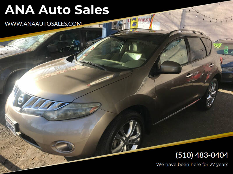 2009 Nissan Murano for sale at ANA Auto Sales in San Leandro CA