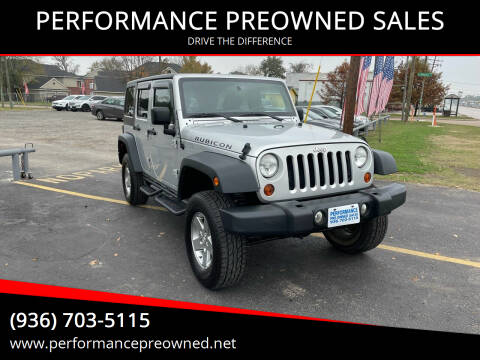2012 Jeep Wrangler Unlimited for sale at PERFORMANCE PREOWNED SALES in Conroe TX