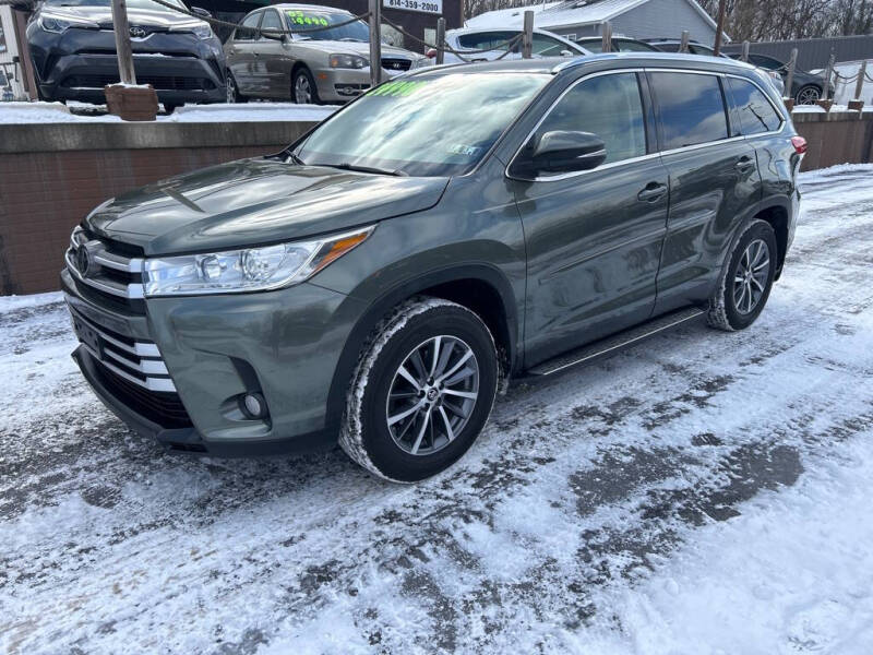 2019 Toyota Highlander for sale at WORKMAN AUTO INC in Bellefonte PA