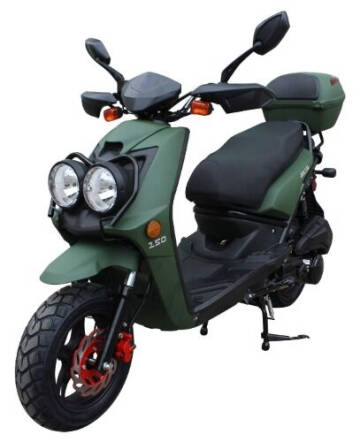 2019 Zoma 150cc Matte Finish 4  Stroke Moped Scooter