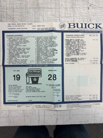 1994 Buick Regal Gran Sport