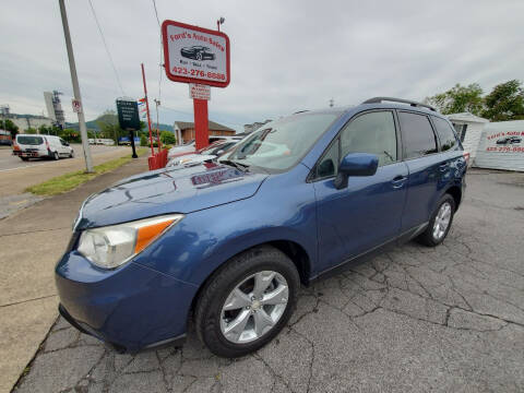 2014 Subaru Forester for sale at Ford's Auto Sales in Kingsport TN