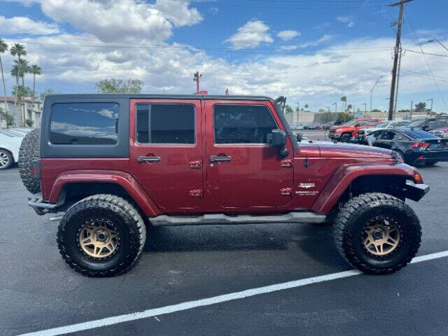 Used 2007 Jeep Wrangler Unlimited Sahara with VIN 1J4GB59187L184365 for sale in Phoenix, AZ