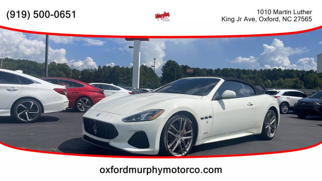 2018 Maserati GranTurismo for sale at Murphy Motor Co of Oxford in Oxford, NC