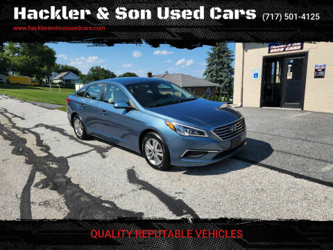 2017 Hyundai Sonata for sale at Hackler & Son Used Cars in Red Lion PA
