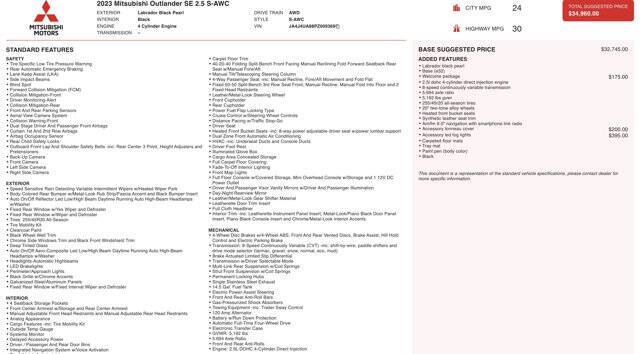 2023 Mitsubishi Outlander