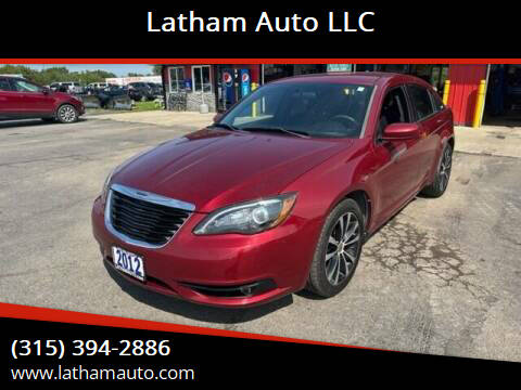 2012 Chrysler 200 for sale at Latham Auto LLC in Ogdensburg NY