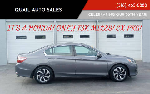 2017 Honda Accord for sale at Quail Auto Sales in Albany NY