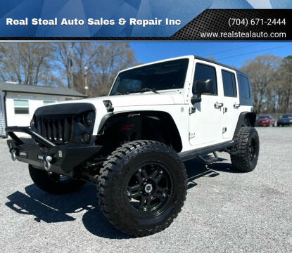 2010 Jeep Wrangler Unlimited for sale at Real Steal Auto Sales & Repair Inc in Gastonia NC