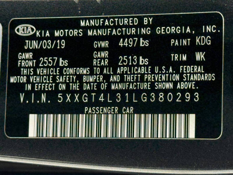 2020 Kia Optima LX