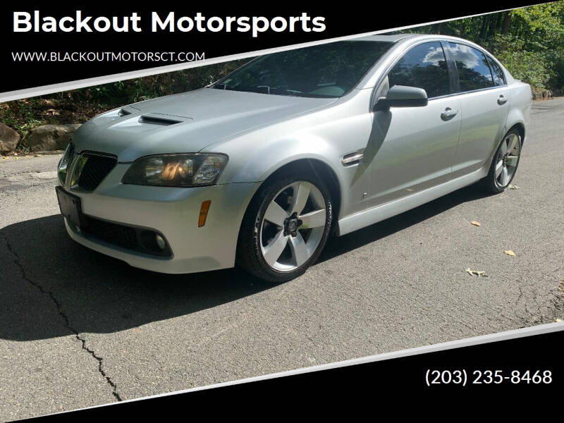 2009 Pontiac G8 for sale at Blackout Motorsports in Meriden CT