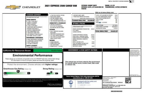 2021 Chevrolet Express 2500